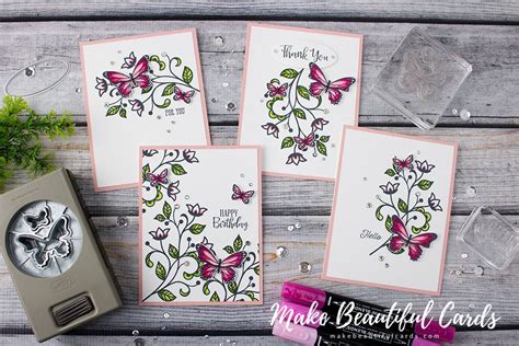 The recipes for both stampin' up card ideas are the same, just a a couple different colors. Stampin' Up! | Butterfly Gala Card Ideas - Make Beautiful Cards | Card Making Made Easy with ...