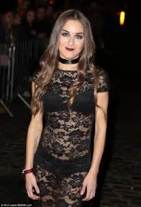 Nikki Grahame Bares Lingerie Under Gown At London Club Daily Mail Online
