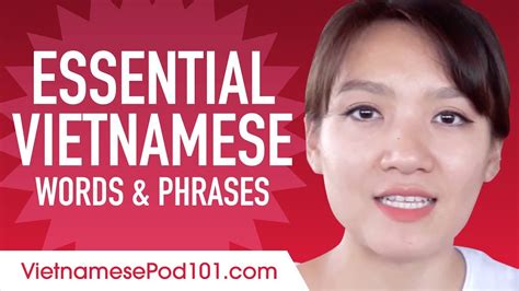 Essential Vietnamese Words And Phrases To Sound Like A Native Youtube