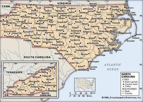 North Carolina Capital Map History And Facts