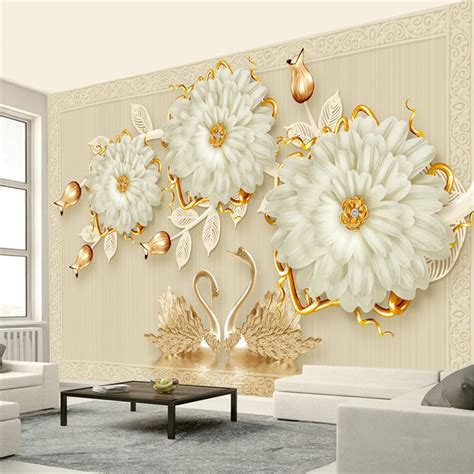 Beibehang Garden Flower Wallpaper Bedroom Romantic Striped Wallpapers