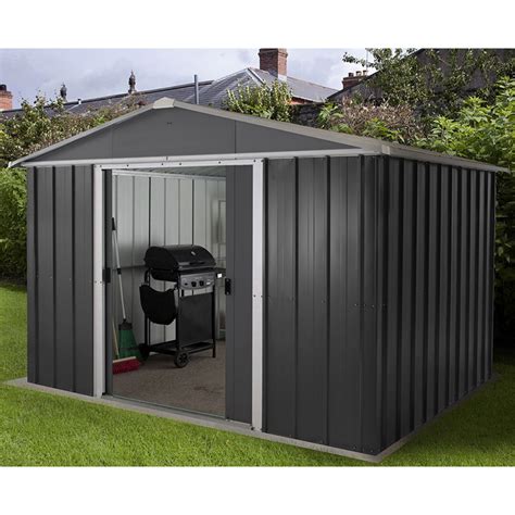 10 X 8 Yardmaster Castleton Anthracite Metal Shed 303m X 237m