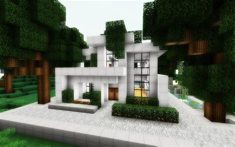 We are going to make a large minecraft house, all you need is a world in creative, or if you manage to get very much concrete white blocks. Simple Modern House Minecraft Project