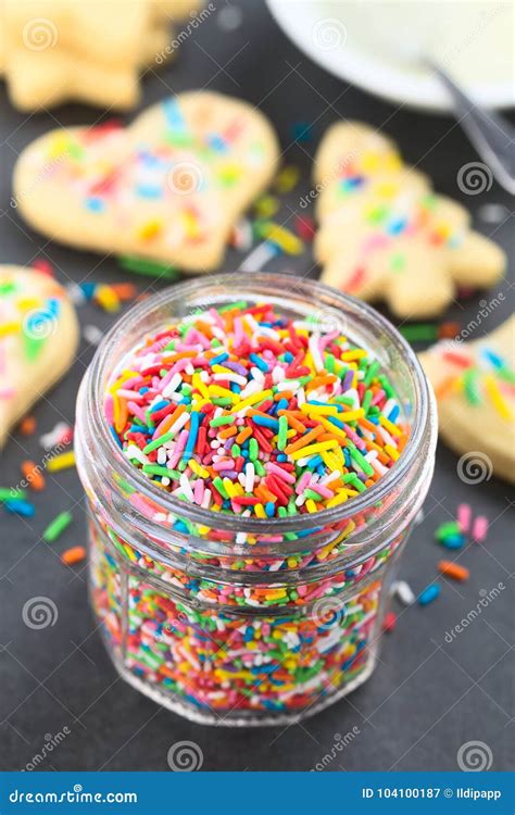 Colorful Sugar Sprinkles Stock Image Image Of Decorative 104100187