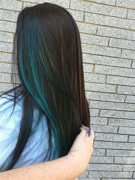 If you can't decide on just one color to dye your hair, talk to your stylist about a handful of colors that. 17 Best ideas about Blue Hair Highlights on Pinterest ...