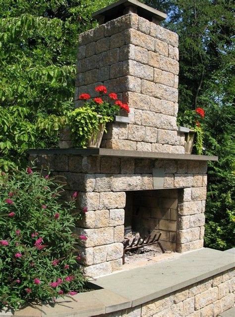 20 Elegant Outdoor Diy Fireplace Design Ideas That Easy To