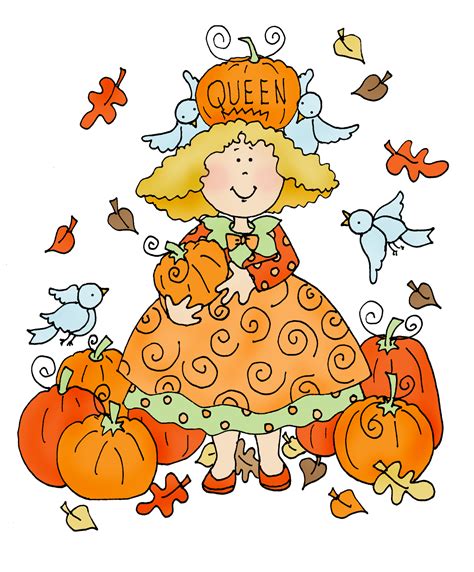 Free Dearie Dolls Digi Stamps Queen Of The Pumpkins In 2023 Digi