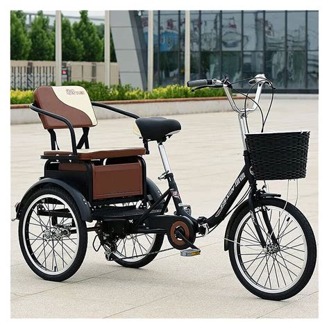 Buy Comfort Three Wheeled Bicycles For Seniors Foldable Adult Tricycles