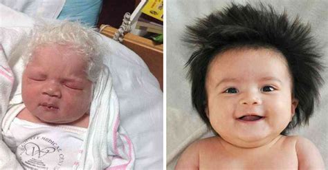 conheça 15 bebês que vieram ao mundo com cabelo de gente grande