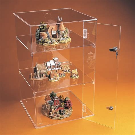 Display Case Acrylic Showcase Counter Standing Perspex Cabinet