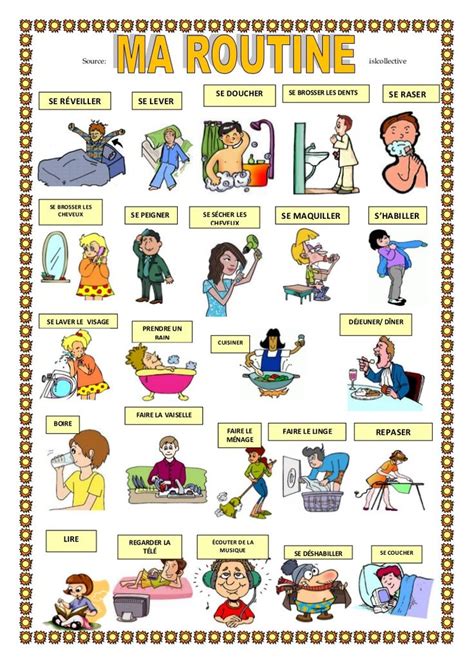 French Gcse Daily Routine Resource Pack Ma Routine Quotidienne