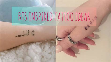 Bts Inspired Tattoo Ideas Youtube