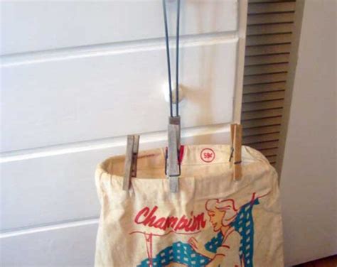 Vintage Clothespin Bag Hanging Clothespin Bag Folding Etsy