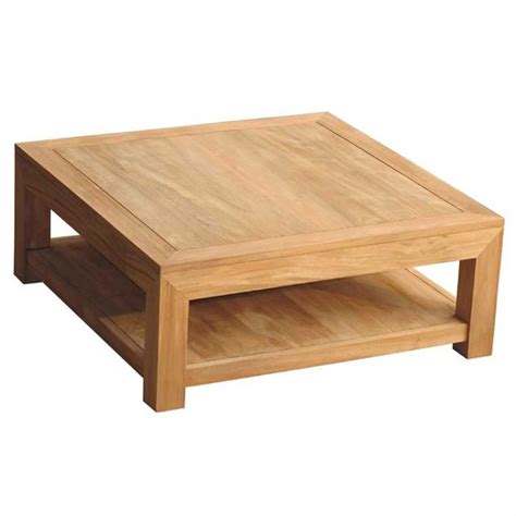 La table basse est lelement essentiel de votre salon. Table basse carrée en bois pas cher - Maison et meuble de ...