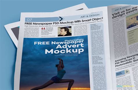 Cool Newspaper Full Page Ad Mockup Ideas Free Mockup
