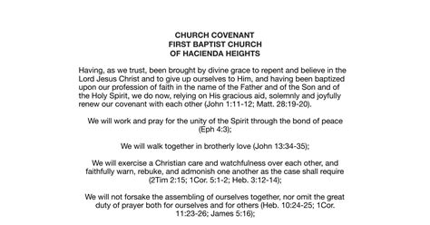 Church Covenant Pdf Docdroid