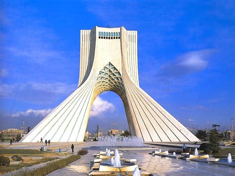 The 45m Tall Azadi Freedom Monument In Tehran Was Constructed Using
