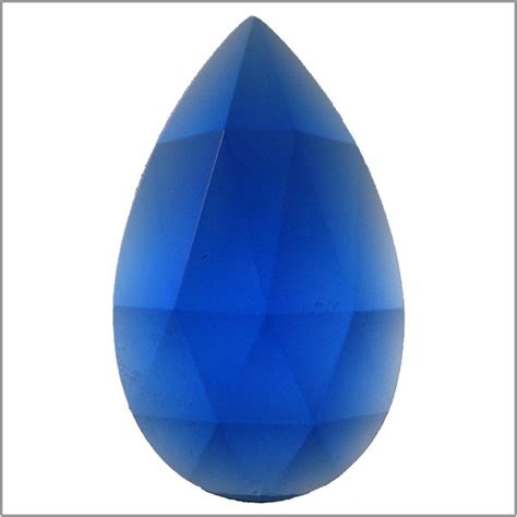 X Mm Teardrop Jewel Cobalt Blue Franklin Art Glass