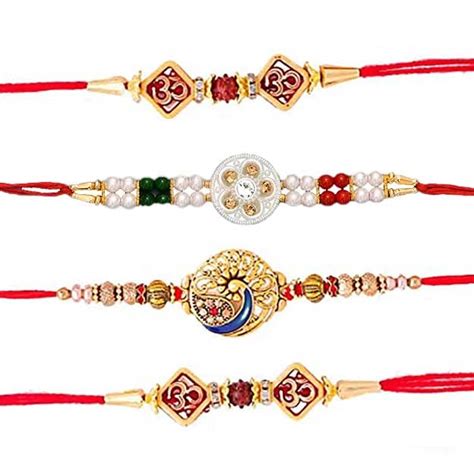 Buy Collectible India Combo Of 4 Rakhi For Brother Rakhi For Brother