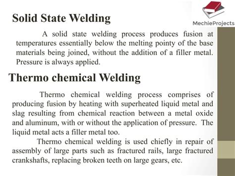 Metal Joining Processes Welding Riveting Bolting Brazing Soldering