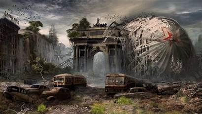Apocalypse Zombie Apocalyptic Background Concept Sci Fi