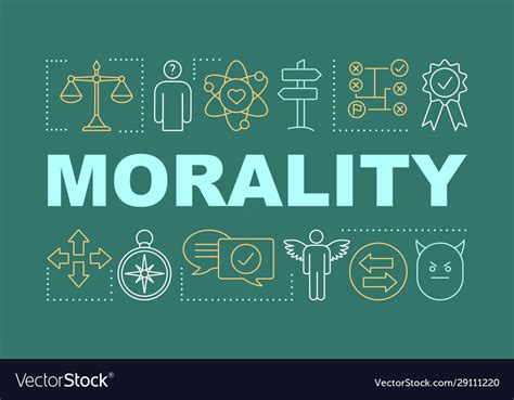 Morality Word Concepts Banner Royalty Free Vector Image