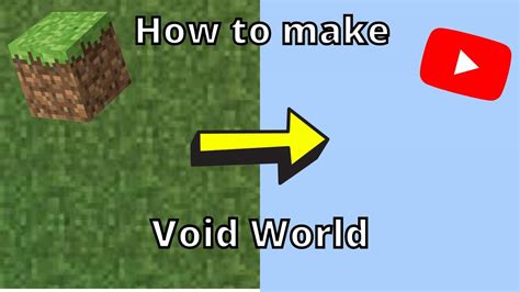 How To Make A Void World In Minecraft Bedrock Youtube