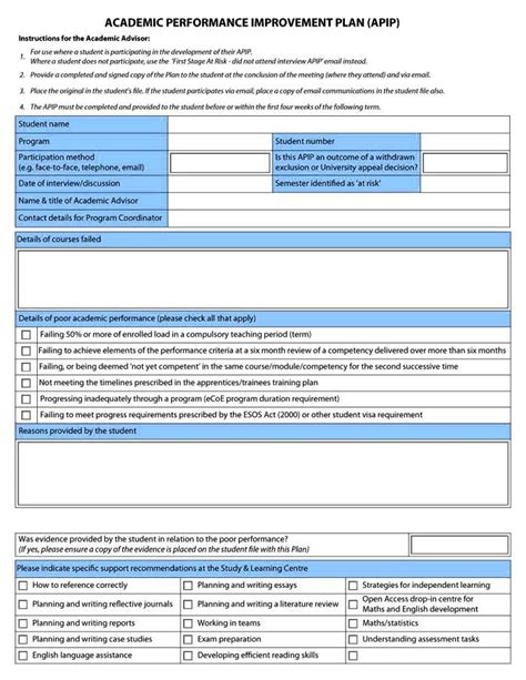 5 Performance Improvement Plan Templates Excel And Word