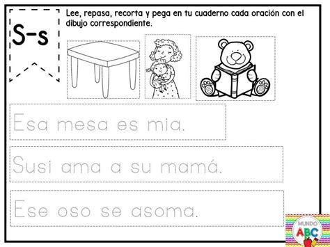 Fabulosas Fichas De Lectura De Oraciones Para Primer Y Segundo Grado De