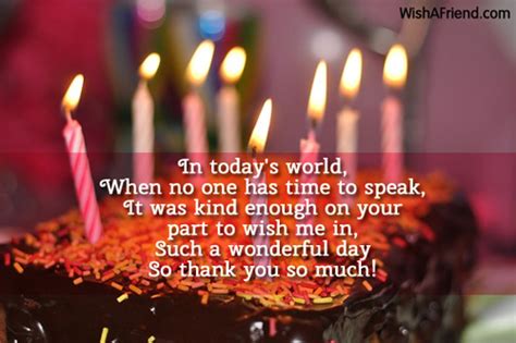 Let put a smile on their face with a wonderful thanks for birthday wishes. Thank You For The Birthday Wishes