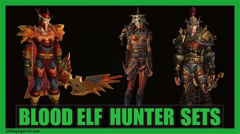 Blood Elf Hunter Transmog 5 Creative Wow Sets Wod 703 Youtube