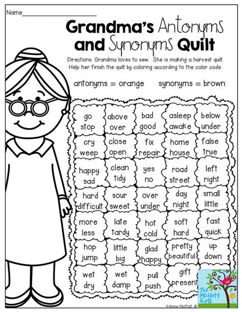 A FUN way to review antonyms and synonyms! | School | Pinterest | Early ...