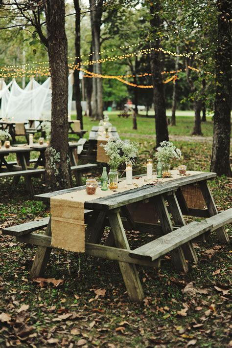 Huntsville Al Wedding Photographer Picnic Table Wedding Outdoor
