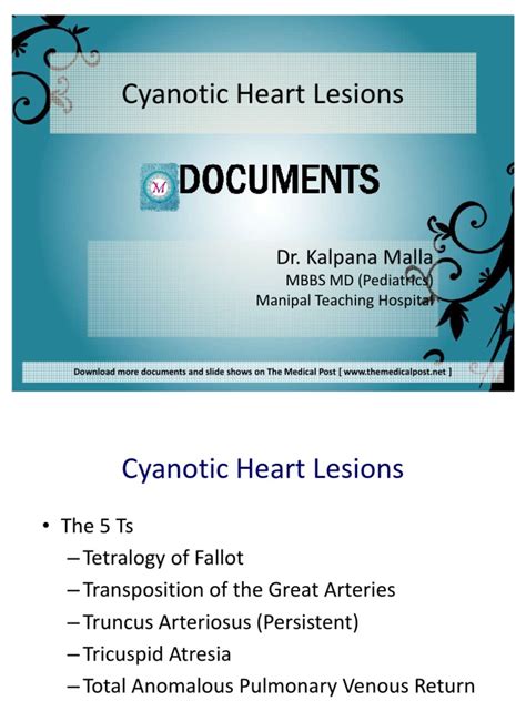 Cyanotic Heart Lesions Pdf Heart Atrium Heart
