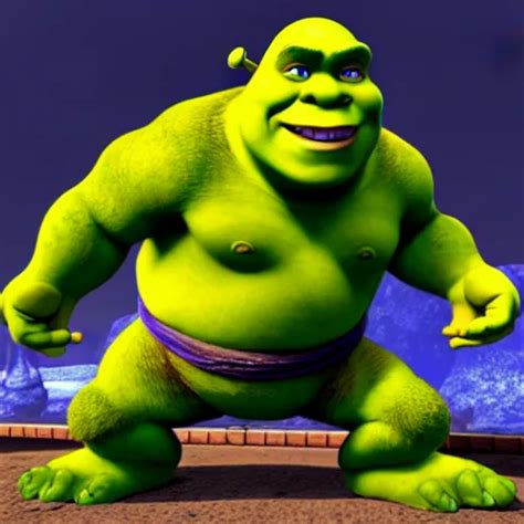 Shrek In Super Smash Bros Ultimate Highly Detailed Stable Diffusion