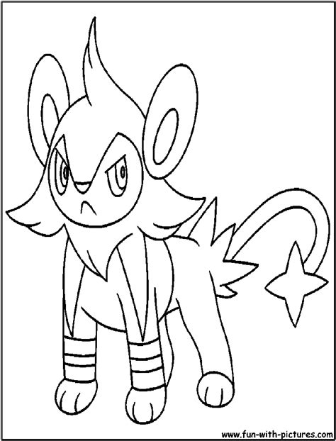 Luxray Pokemon Coloring Pages