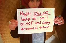 women muslim femen against western do nudity vs saving does nude naked girl woman girls muslims hijab liberate oppressed female