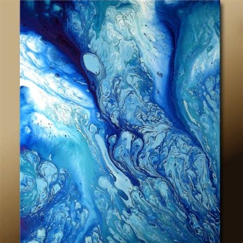 Blue Acrylic Painting Abstract Painting Art Painting