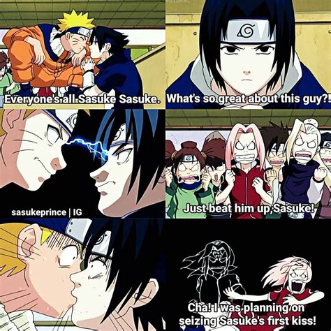 naruto sasuke and sakura first kiss