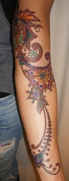 See more ideas about half sleeve tattoo, tattoos, sleeve tattoos. Henna-inspired ink, beautiful tattoo sleeve, tattooed ...