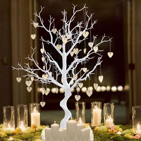 So, it is hopeful and optimistic. Wedding Decoration Tree White Resin Simulated Tree Wishing ...