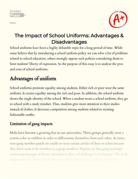 🏷️ Cons Of Wearing School Uniforms 10 Pros And Cons Of School Uniform