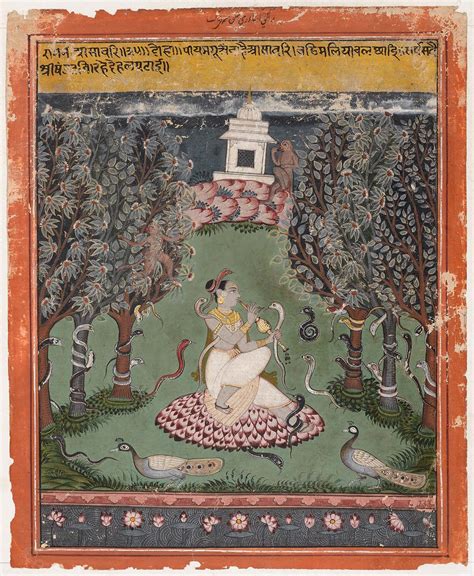 Asavari Ragini From A Ragamala Series Indian Traditional Paintings