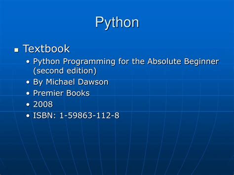 Ppt Overview Of Python Powerpoint Presentation Free Download Id