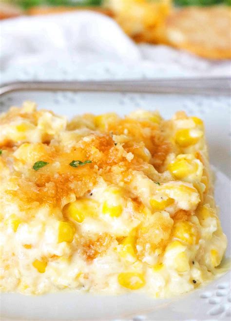 Corn Casserole With Cream Cheese And Ritz Cracker Topping Hopdefe