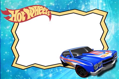 Free Printable Hot Wheels Invitation Templates For Download
