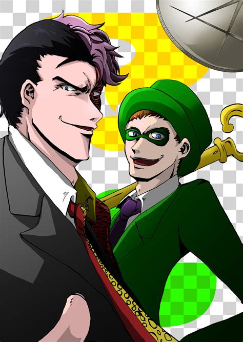 Two Face And The Riddler 2 By S Azma On Deviantart