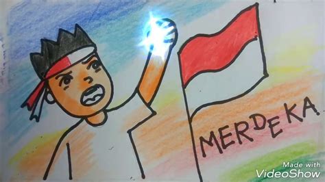 Gambar Kemerdekaan Indonesia 3 Dimensi Serat