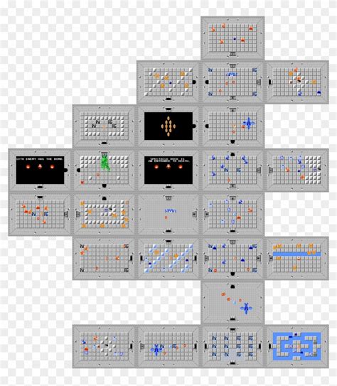Legend Of Zelda Level 8 Map Hd Png Download 1280x14081675805
