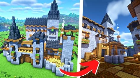 Como Construir Un Castillo Inicial Perfecto Para Survival En Minecraft Youtube